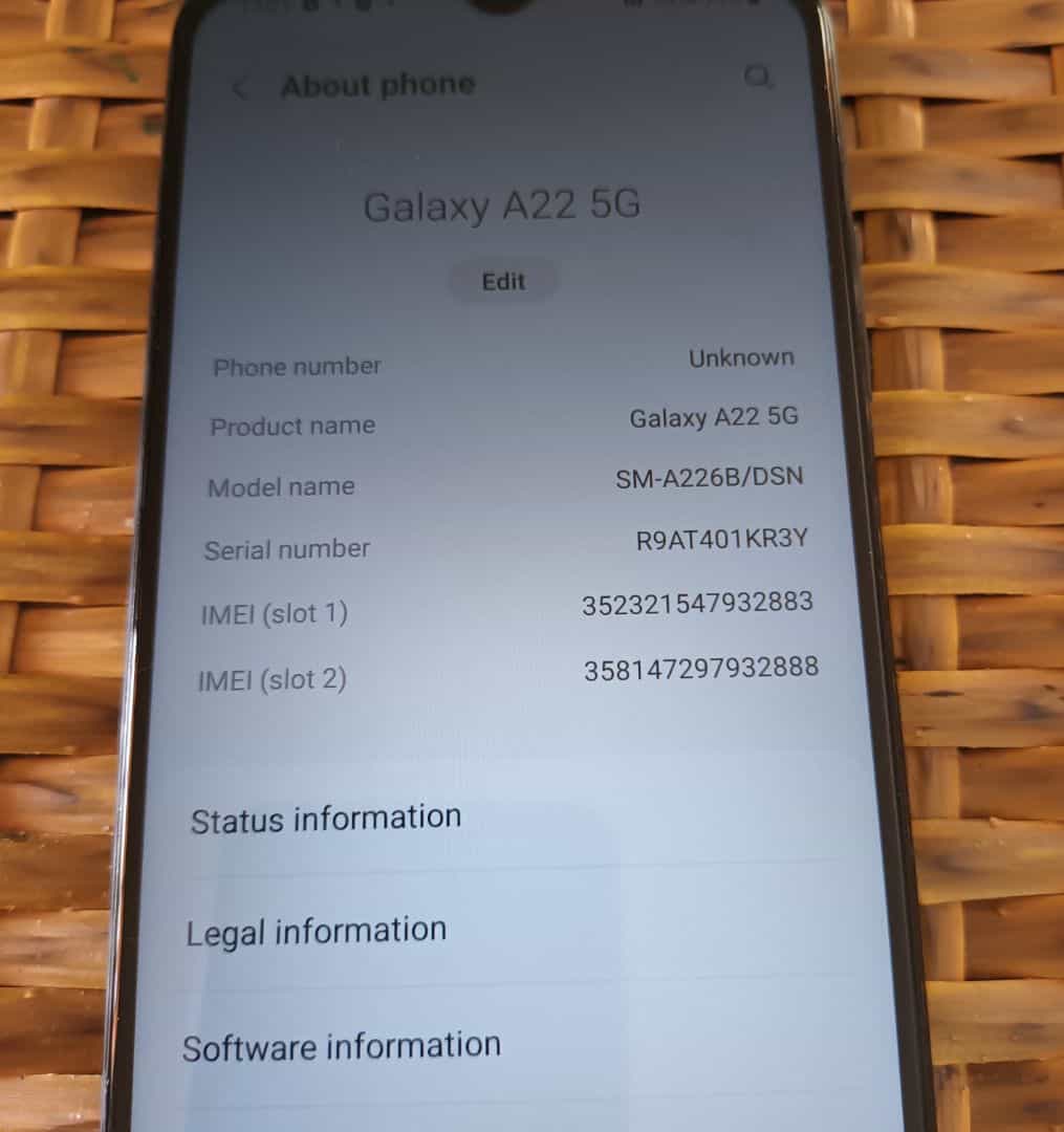 Samsung Galaxy A22 5G