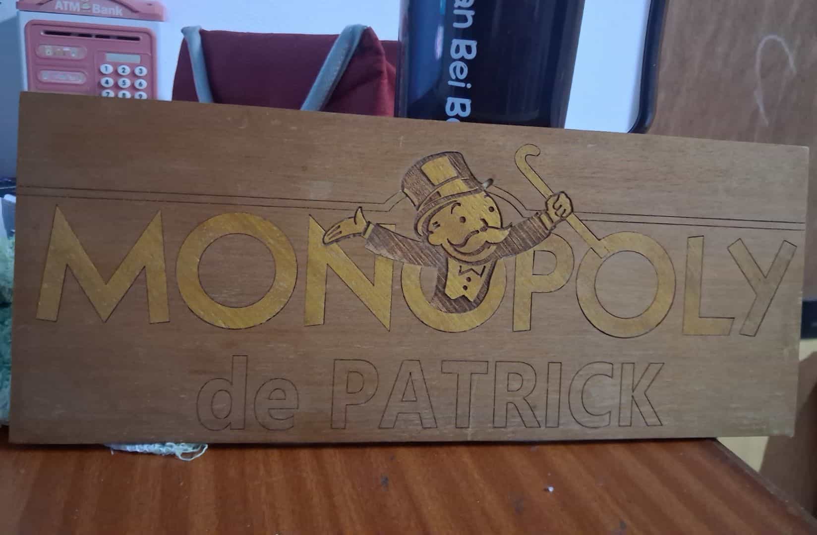 Custom Wooden Monopoly de PATRICK Board Game