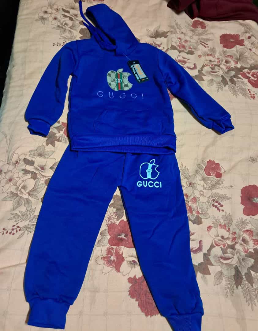 Blue Kids Hoodie and Jogger Set
