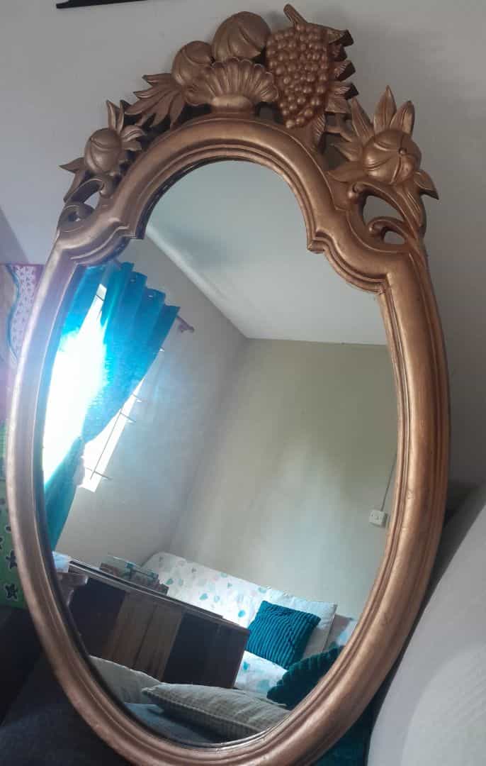 Ornate Gold Wooden Mirror 100cm x 65cm