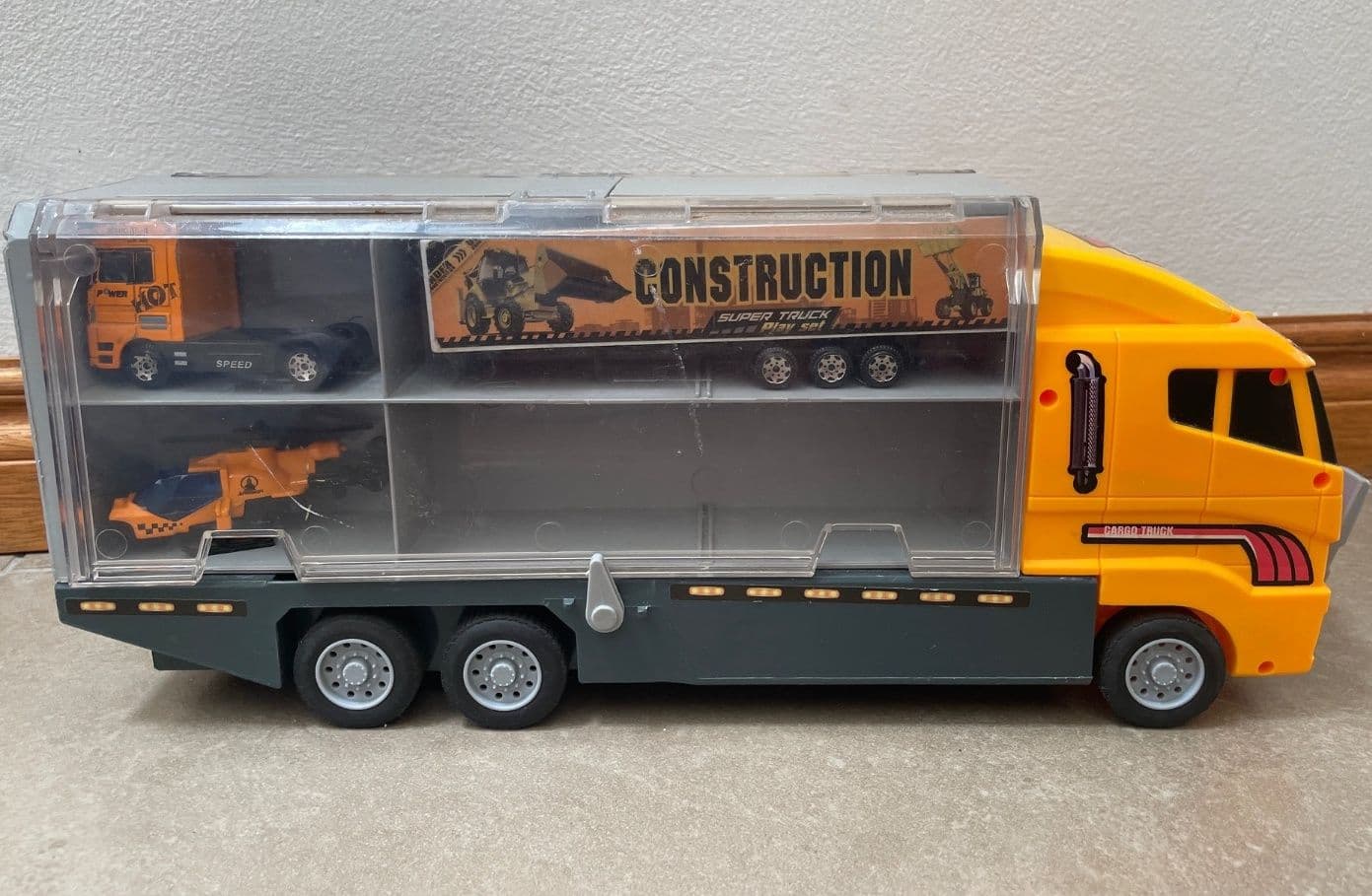 Construction Truck Carrier with Excavator and Dumper - Image 1 of 4