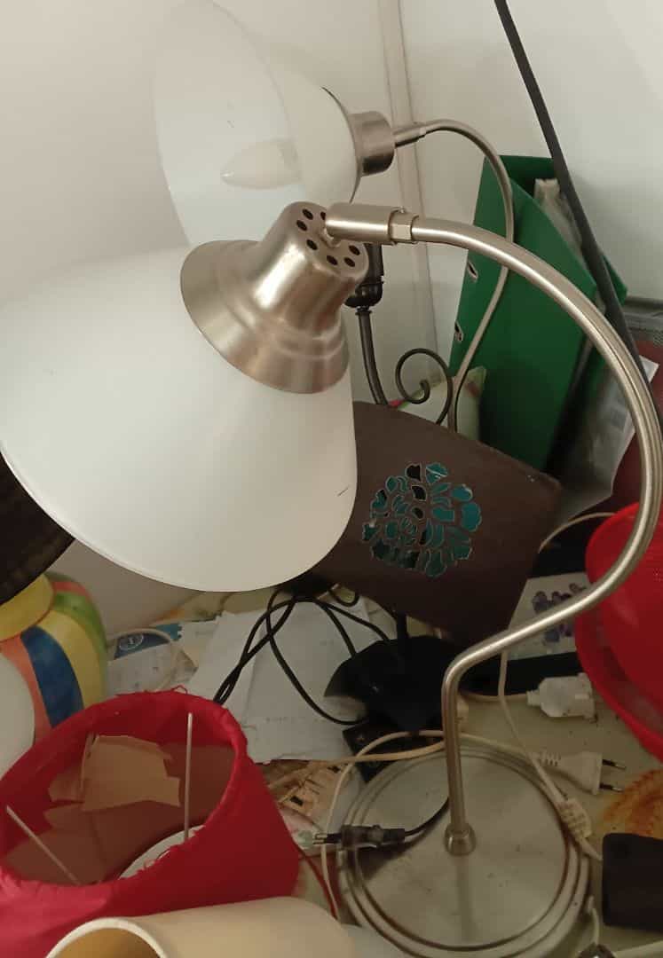 Adjustable Metal Desk Lamp White